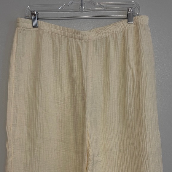Soft Surroundings Key Biscayne Gauze Wide Leg Pants - Picture 4 of 9